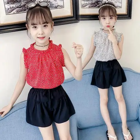 Kid Girls Clothes Sets Summer Ruffle Sleeveless Tops Shorts 2pcs Outfits Fashion Child Clothing Tracksuit for Baby Girl 3-12Yrs
Kid Girls Clothes Sets Summer Ruffle Sleeveless Tops Shorts 2pcs Outfits Fashion Child Clothing Tracksuit for Baby Girl 3-12Yrs