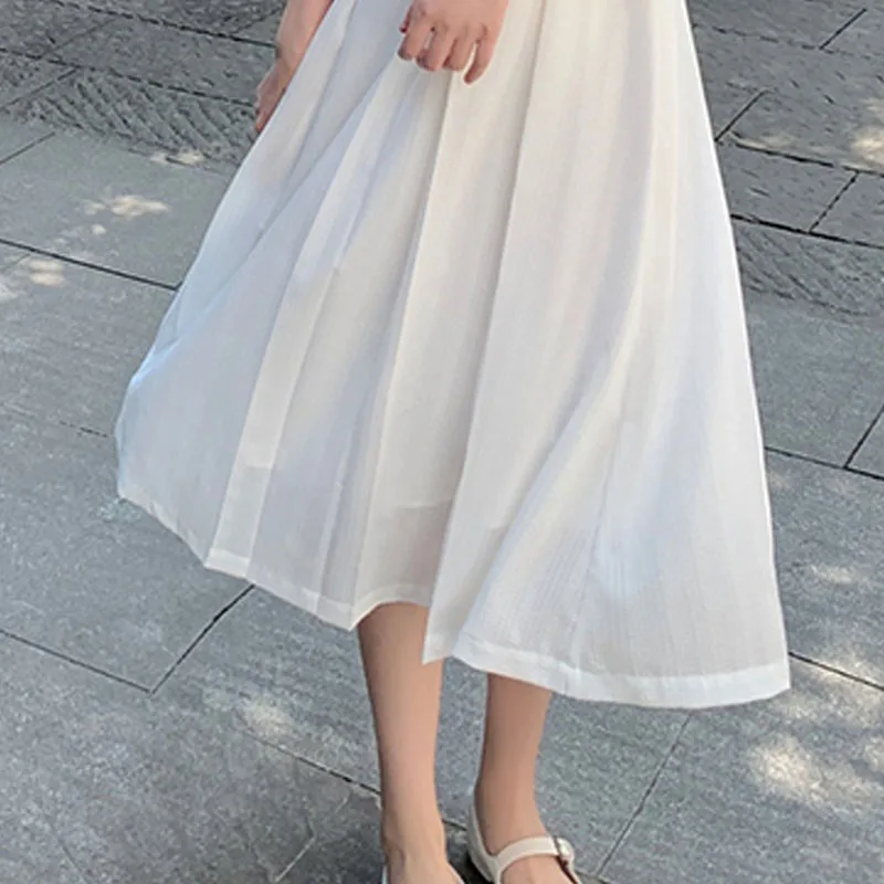 Korean Office Lady V-neck White Elegant Dresses Women Short Sleeve Thin Casual Dress Summer Outfits for Females One Piece Dress
Korean Office Lady V-neck White Elegant Dresses Women Short Sleeve Thin Casual Dress Summer Outfits for Females One Piece Dress