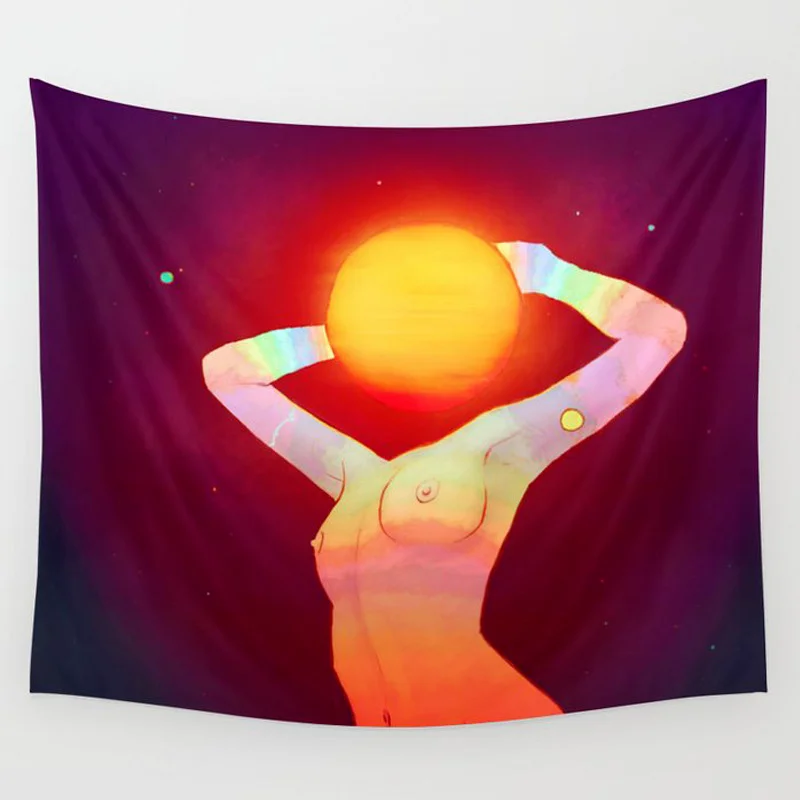 Sexy Goddess Tapestry Bohemian Sun and Moon Tapestry Wall Hanging Psychedelic Ladies Yoga Carpet Bohemian Decoration Tapis Boho
Sexy Goddess Tapestry Bohemian Sun and Moon Tapestry Wall Hanging Psychedelic Ladies Yoga Carpet Bohemian Decoration Tapis Boho