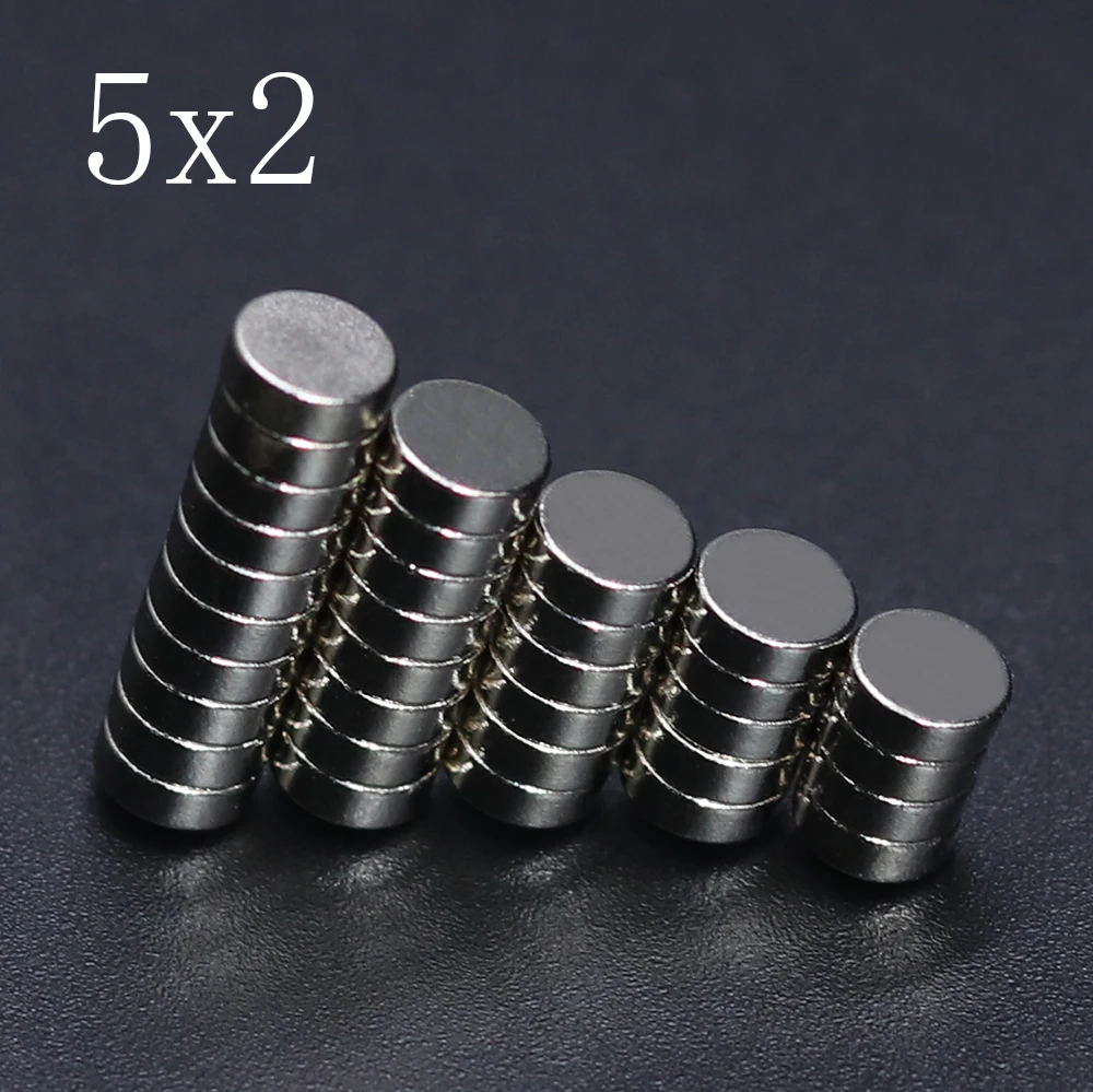 100/200 Pcs 5x2 Neodymium Magnet 5mm x 2mm NdFeB Round Super Powerful Strong Permanent Magnetic imanes Disc 30x30
100/200 Pcs 5x2 Neodymium Magnet 5mm x 2mm NdFeB Round Super Powerful Strong Permanent Magnetic imanes Disc 30x30