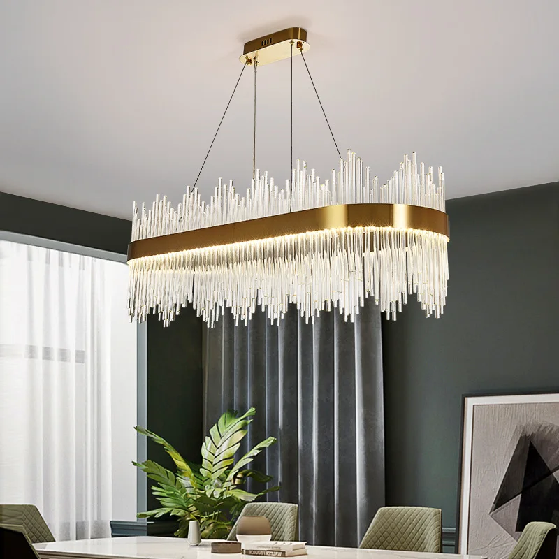 Modern Crystal Chandelier, Luxury LED Pendant Light Fixture, Oval Raindrop Chandelier Adjustable Height for Villa, Hotel, Living
Modern Crystal Chandelier, Luxury LED Pendant Light Fixture, Oval Raindrop Chandelier Adjustable Height for Villa, Hotel, Living