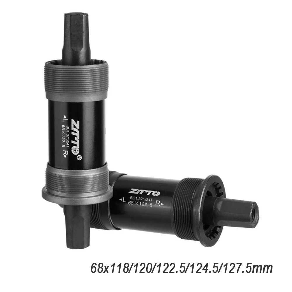 

ZTTO Bicycle BSA Bottom Bracket 118/120/122.5/124.5mm Quare Hole Crank Axis Bicycle Parts BB for Square Tapered Spindle Crankset