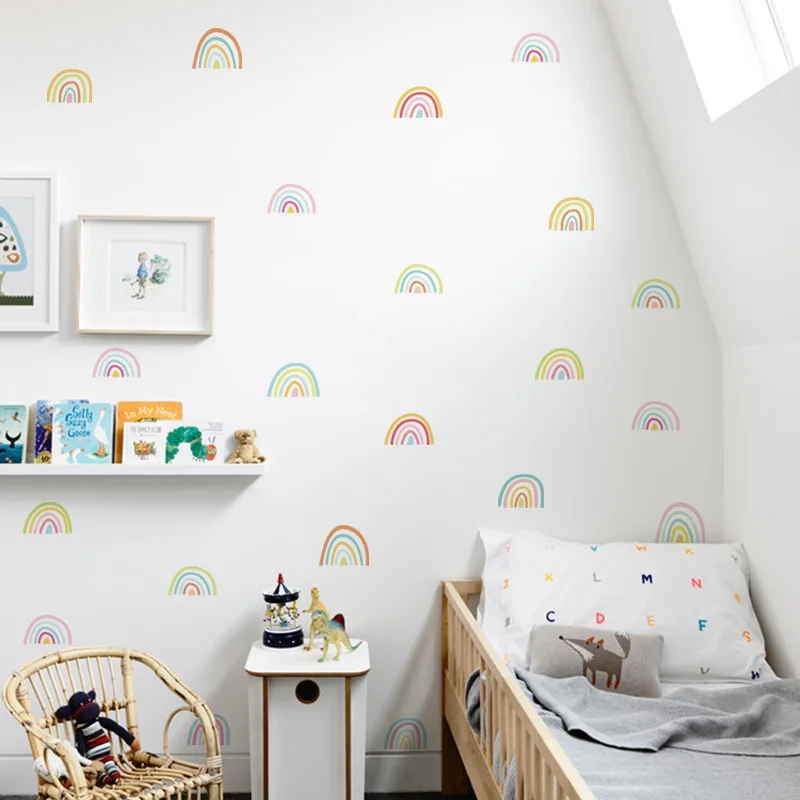 New Ins Simple Creative Rainbow Combination Decoration Wall Stickers for Children's Baby Room Decoration Wall Stickers
New Ins Simple Creative Rainbow Combination Decoration Wall Stickers for Children's Baby Room Decoration Wall Stickers