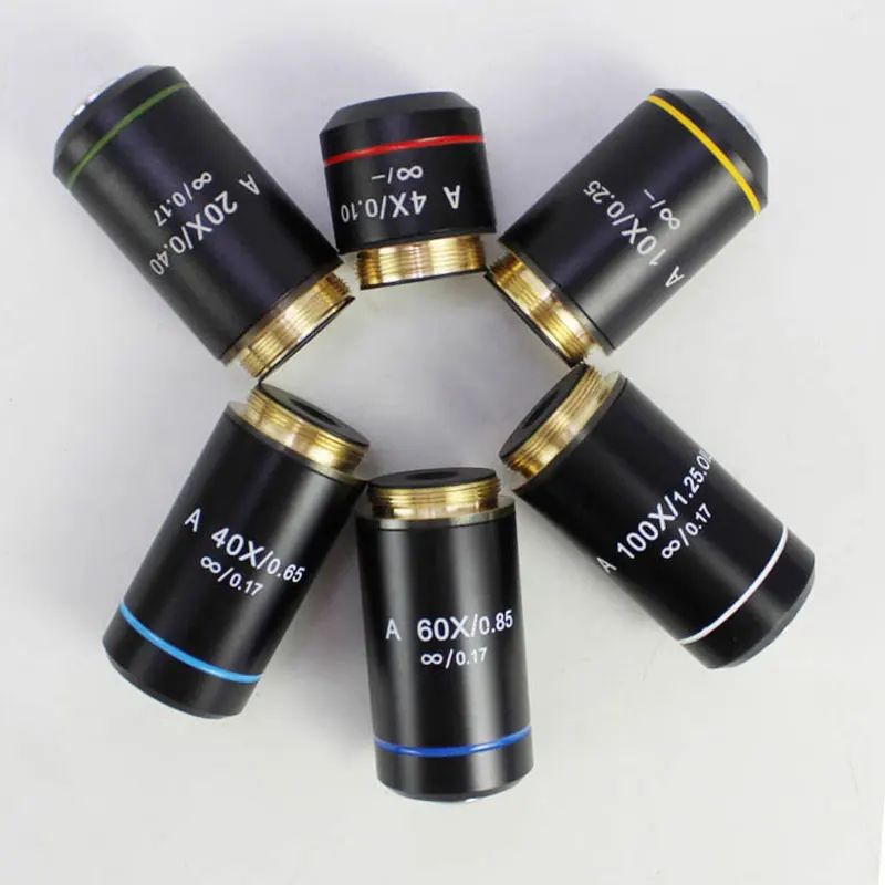 4X 10X 20X 40X 60X 100X Infinity Achromatic Objektiv f Olympus Biomikroskop sind mit Feder zum Schutz von Dias und Objektiv
4X 10X 20X 40X 60X 100X Infinity Achromatic Objektiv f Olympus Biomikroskop sind mit Feder zum Schutz von Dias und Objektiv