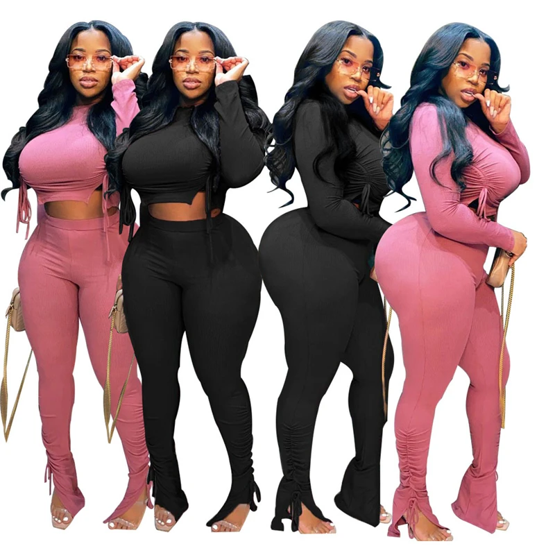 2022 Plus Size Women Clothing Ribbed Long Sleeve Crop Top and Pants Sets Bodycon Ladies 2 Piece Outfits Wholesale Dropshipping
2022 Plus Size Women Clothing Ribbed Long Sleeve Crop Top and Pants Sets Bodycon Ladies 2 Piece Outfits Wholesale Dropshipping