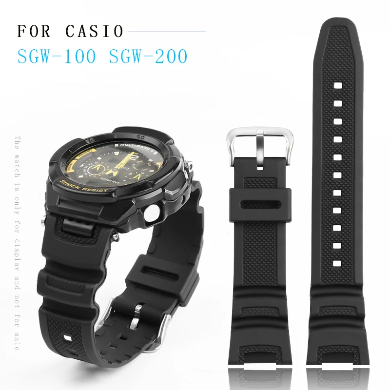Ремешок резиновый мужской для Casio SGW-100 SGW100 SGW200 GW-3500B/3000B Sports
Ремешок резиновый мужской для Casio SGW-100 SGW100 SGW200 GW-3500B/3000B Sports
