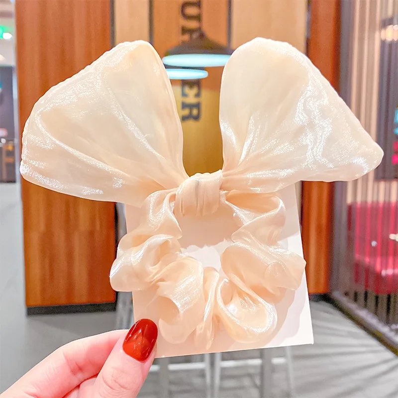 Korean Ponytail Holder Scrunchies Fashion Bow Solid Color Gauze Hair Accessories Women Elegant Elastic Hair Bands Girls Headwear
Korean Ponytail Holder Scrunchies Fashion Bow Solid Color Gauze Hair Accessories Women Elegant Elastic Hair Bands Girls Headwear