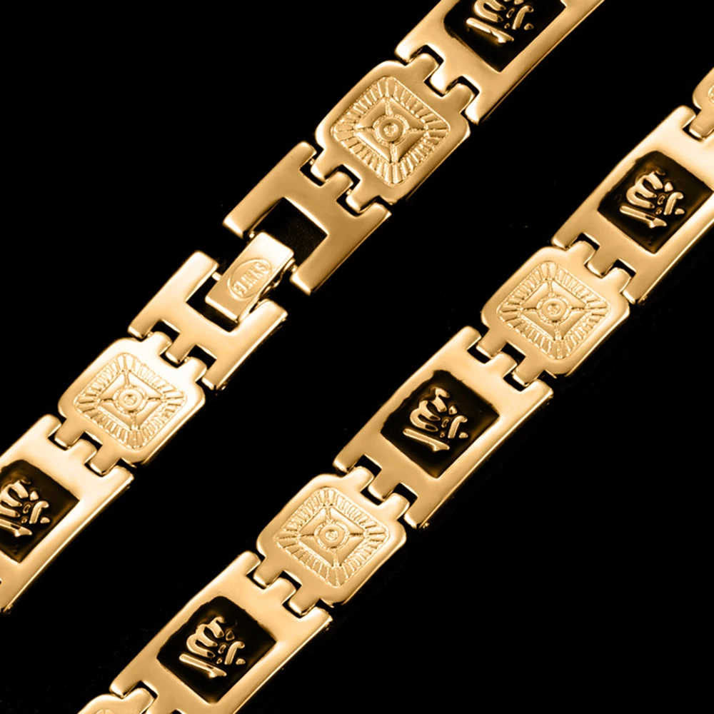 Mens Bracelets Hand Chains Jewelry Men Fashion Fashion Bangle Gold Bracelet 9mm 18K Gift Punk Simple
Mens Bracelets Hand Chains Jewelry Men Fashion Fashion Bangle Gold Bracelet 9mm 18K Gift Punk Simple