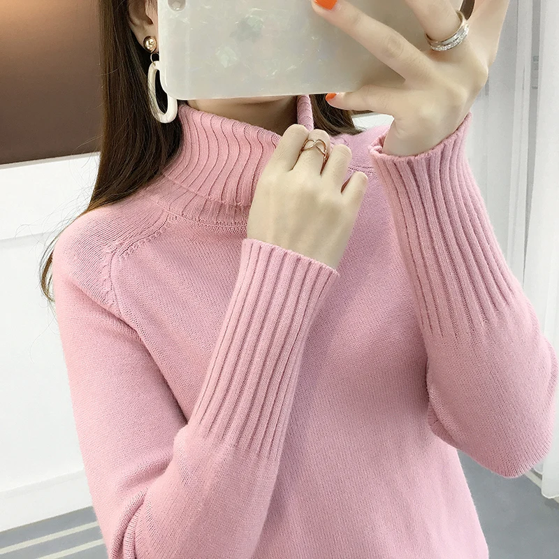 JCHB 2021 Women's Turtleneck Autumn Winter Woman Sweaters White Knitted Sweater Long Sleeve Pullover Women Ropa De Mujer Pph229
JCHB 2021 Women's Turtleneck Autumn Winter Woman Sweaters White Knitted Sweater Long Sleeve Pullover Women Ropa De Mujer Pph229