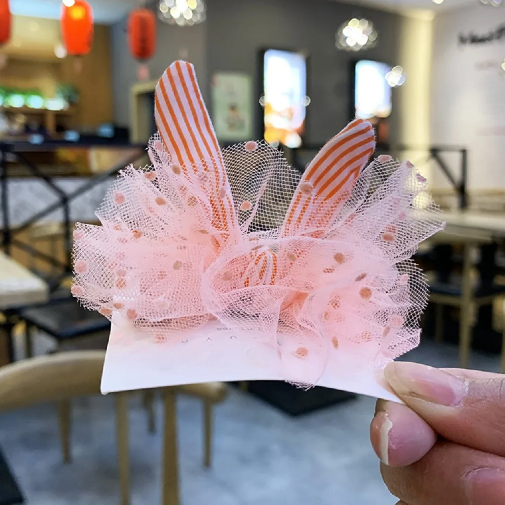 1PC Kids Dot Yarn Mesh Hair Clips Girls BB Hairpins Cute Rabbit Ear Hairclips Hairgrip Barrettes Children Headwear Hair Accessor
1PC Kids Dot Yarn Mesh Hair Clips Girls BB Hairpins Cute Rabbit Ear Hairclips Hairgrip Barrettes Children Headwear Hair Accessor