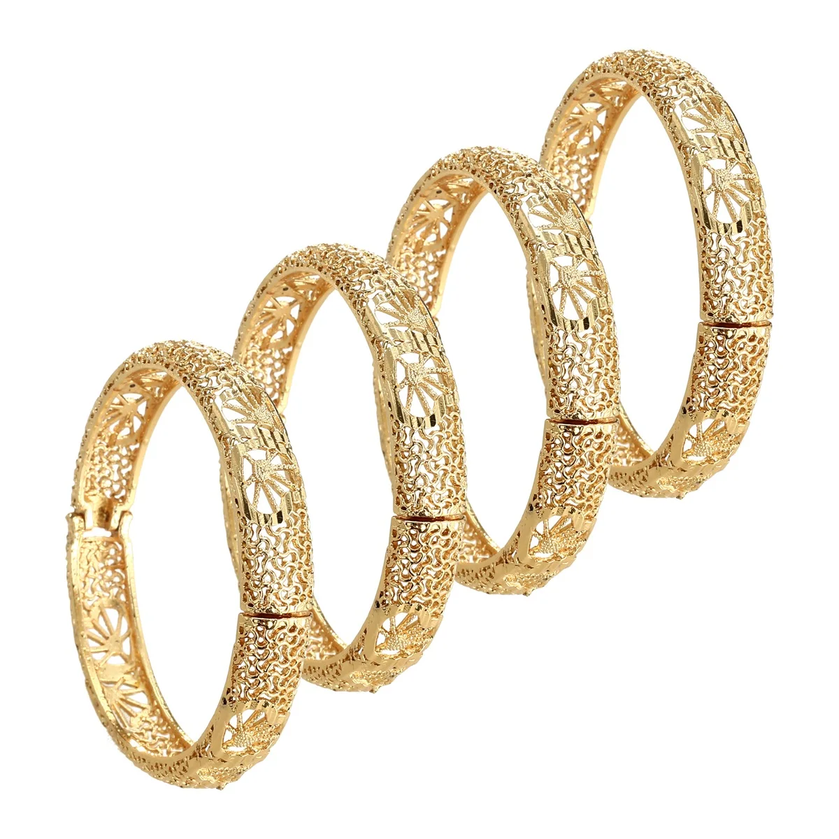 4 шт., Женский Браслет-манжета в эфиопском стиле 
4 шт., Женский Браслет-манжета в эфиопском стиле