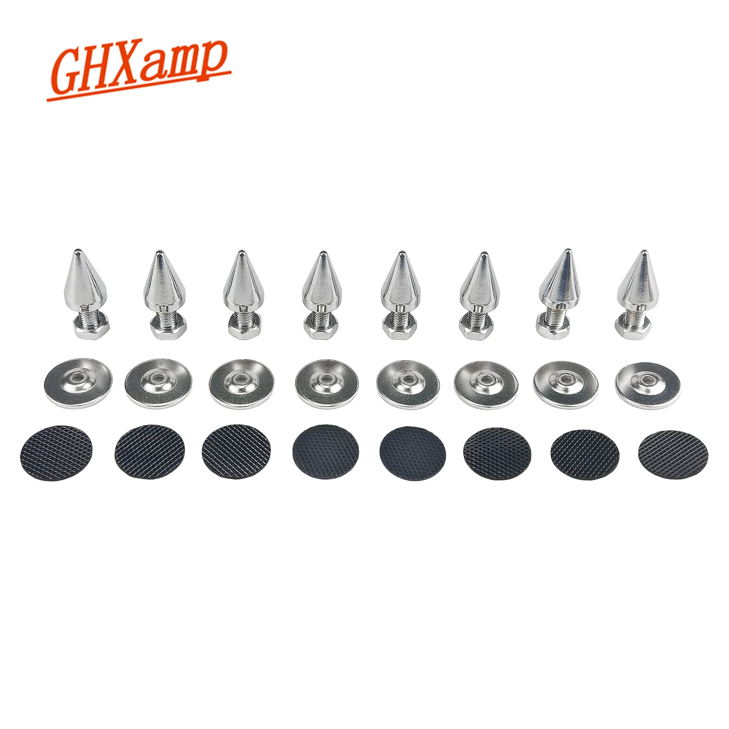 GHXAMP M8 Speaker Stand Foot Pad Loudspeaker Box Suspension Foot-Nails For Amplifier CD Player Shock Absorption Non-slip 8PCS
GHXAMP M8 Speaker Stand Foot Pad Loudspeaker Box Suspension Foot-Nails For Amplifier CD Player Shock Absorption Non-slip 8PCS
