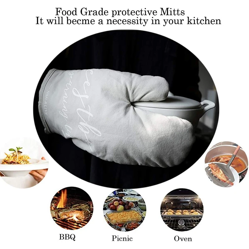 New 2 PCS Microwave Oven Glove Heat Resistant Protective Cooking Gloves Cotton Oven Gloves for Cooking Baking
New 2 PCS Microwave Oven Glove Heat Resistant Protective Cooking Gloves Cotton Oven Gloves for Cooking Baking