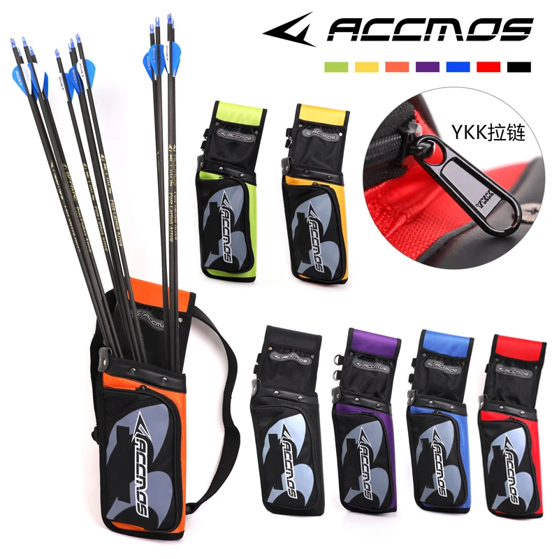

7 Color Field Arrow Quiver Reverse Hold + Bow Release Bag For Recurve Compound Bow Hunting