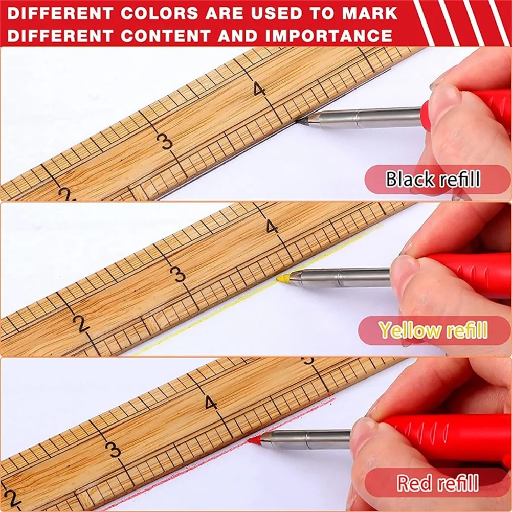 2 Pcs Solid Carpenter Pencil 24 Refill Leads EnY7 Set For Construction Renovation Woodworking Hand Tools
2 Pcs Solid Carpenter Pencil 24 Refill Leads EnY7 Set For Construction Renovation Woodworking Hand Tools