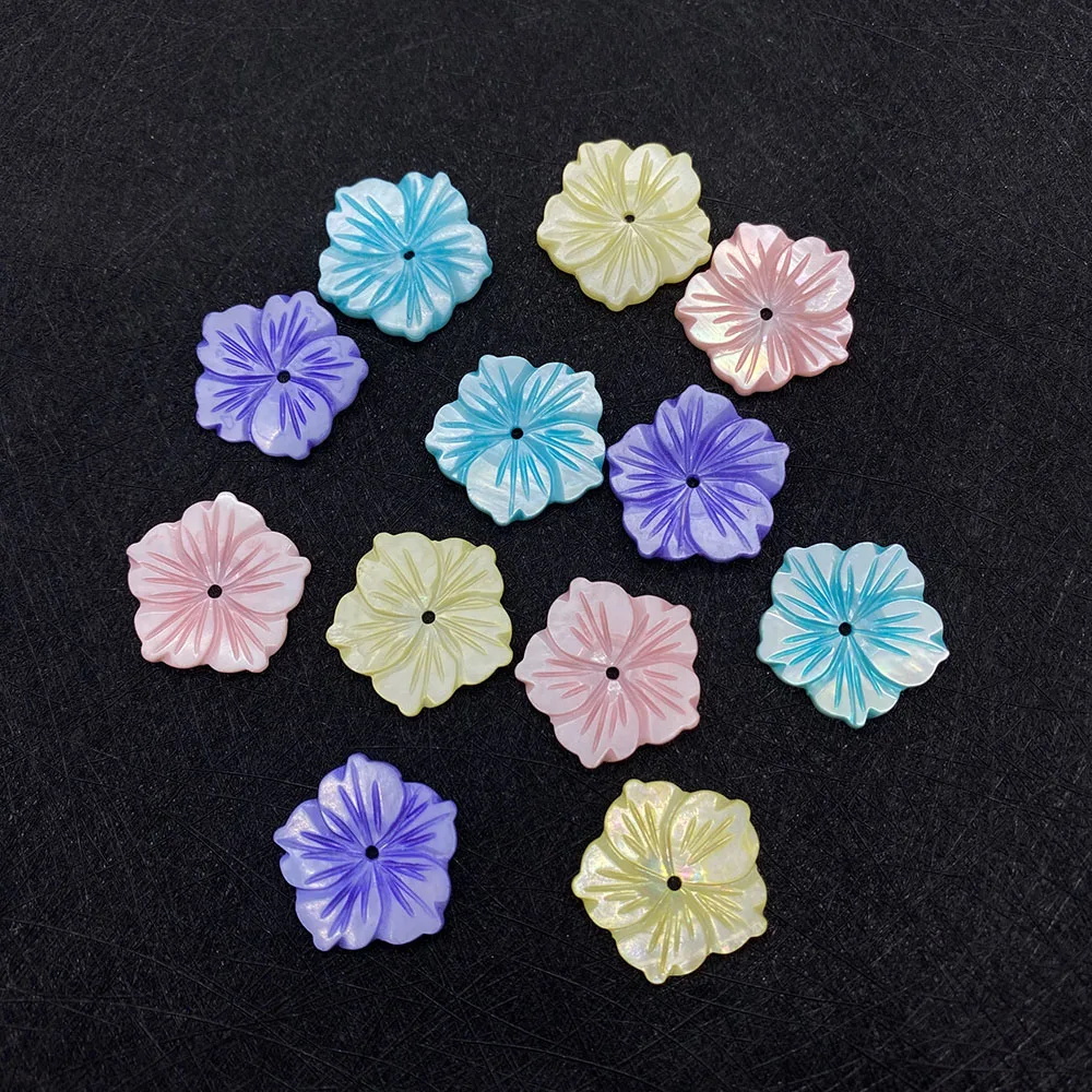 Natural Shell Carved Flower Shaped Beads Colorful 22x22mm Jewelry DIY Making Necklace Earrings Accessories Ladies Holiday Gifts 
Natural Shell Carved Flower Shaped Beads Colorful 22x22mm Jewelry DIY Making Necklace Earrings Accessories Ladies Holiday Gifts