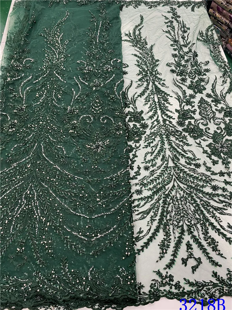 NIAI Handmade Beads Lace Latest African Lace Fabric High Quality Embroidery French Nigerian For Wedding Dress XY3218B-4
NIAI Handmade Beads Lace Latest African Lace Fabric High Quality Embroidery French Nigerian For Wedding Dress XY3218B-4