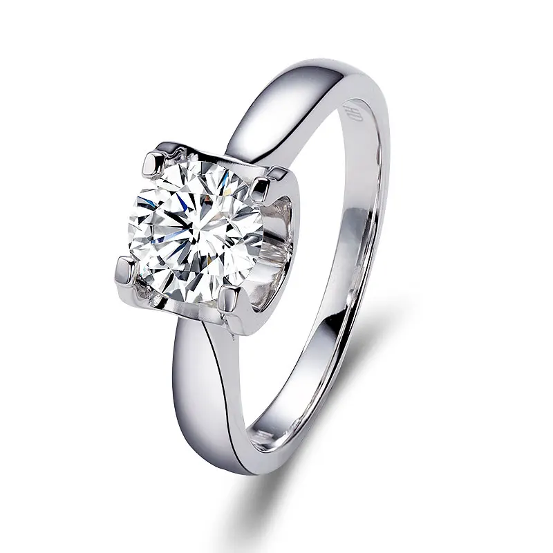 Hot Sale 925 Sterling Silver Engagement Ring Classic Round Synthetic Moissanite Jewelry
Hot Sale 925 Sterling Silver Engagement Ring Classic Round Synthetic Moissanite Jewelry