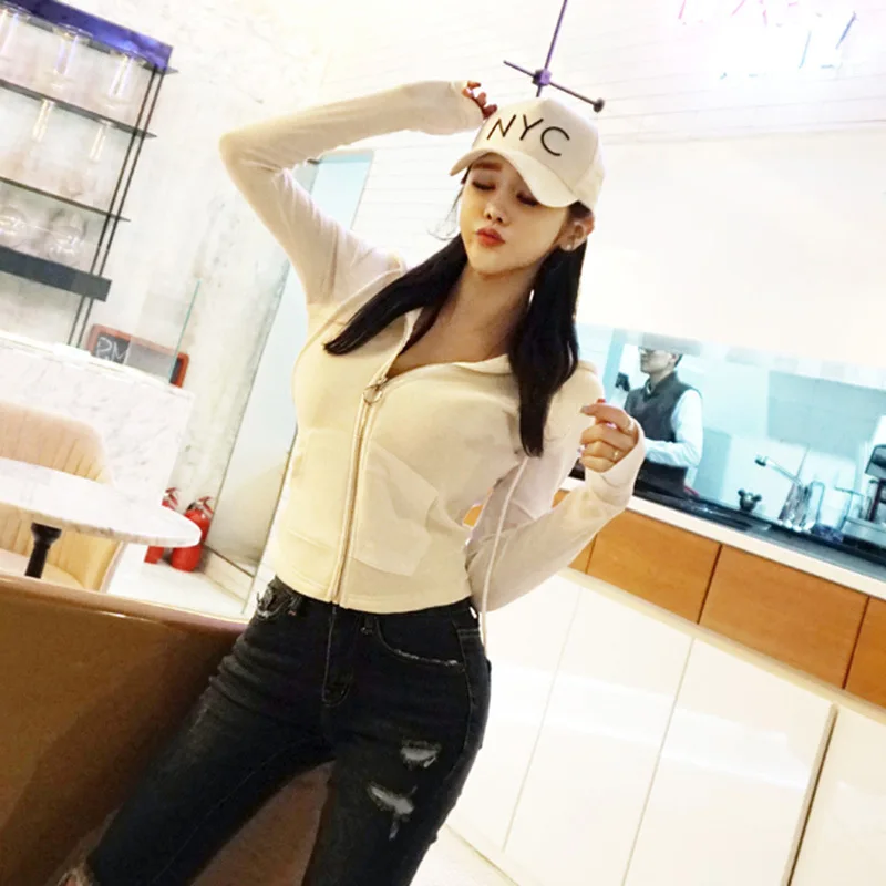 Spring and Autumn Fashion Slim Long Sleeved Women's Cardigan Hoodie
Spring and Autumn Fashion Slim Long Sleeved Women's Cardigan Hoodie