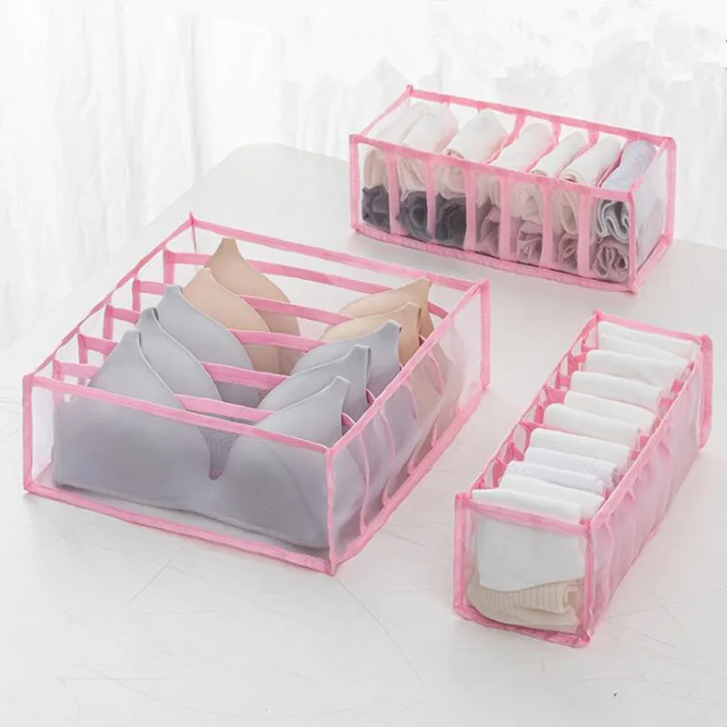 3Pcs/Lot Transparent Grids Underwear Storage Box Socks Organizer Drawer Type Bras Panties Finishing Boxes Clothing Organizer
3Pcs/Lot Transparent Grids Underwear Storage Box Socks Organizer Drawer Type Bras Panties Finishing Boxes Clothing Organizer