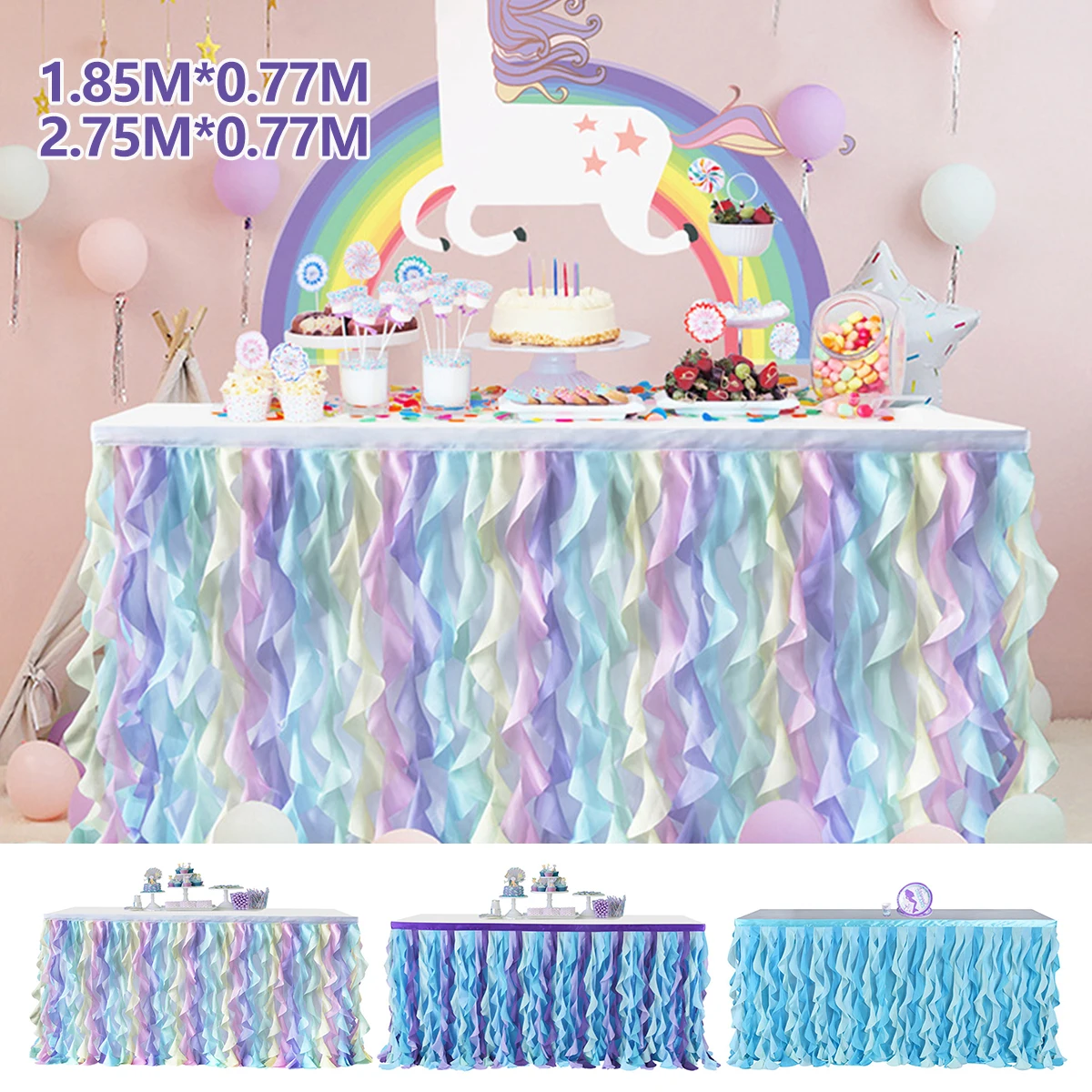 Mermaid Table Skirt Baby Shower Tulle Table Skirting For Wedding Round Rectangle Curly Unicorn Table Skirt Party Decor Supplies
Mermaid Table Skirt Baby Shower Tulle Table Skirting For Wedding Round Rectangle Curly Unicorn Table Skirt Party Decor Supplies