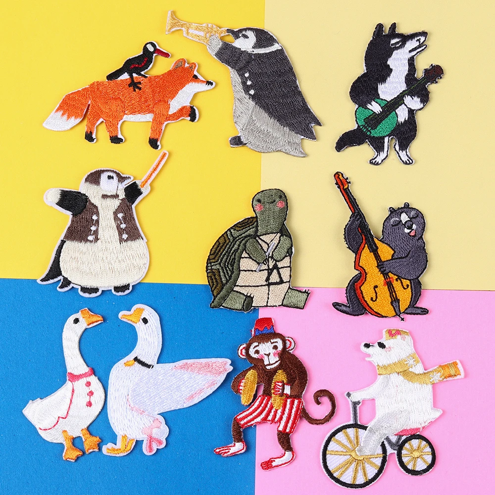 Zoo Penguin, polar bear, tortoise, monkey, goose, fox Patches wholesale Animal Wolf Appliques Iron On Clothes Jeans Badges
Zoo Penguin, polar bear, tortoise, monkey, goose, fox Patches wholesale Animal Wolf Appliques Iron On Clothes Jeans Badges