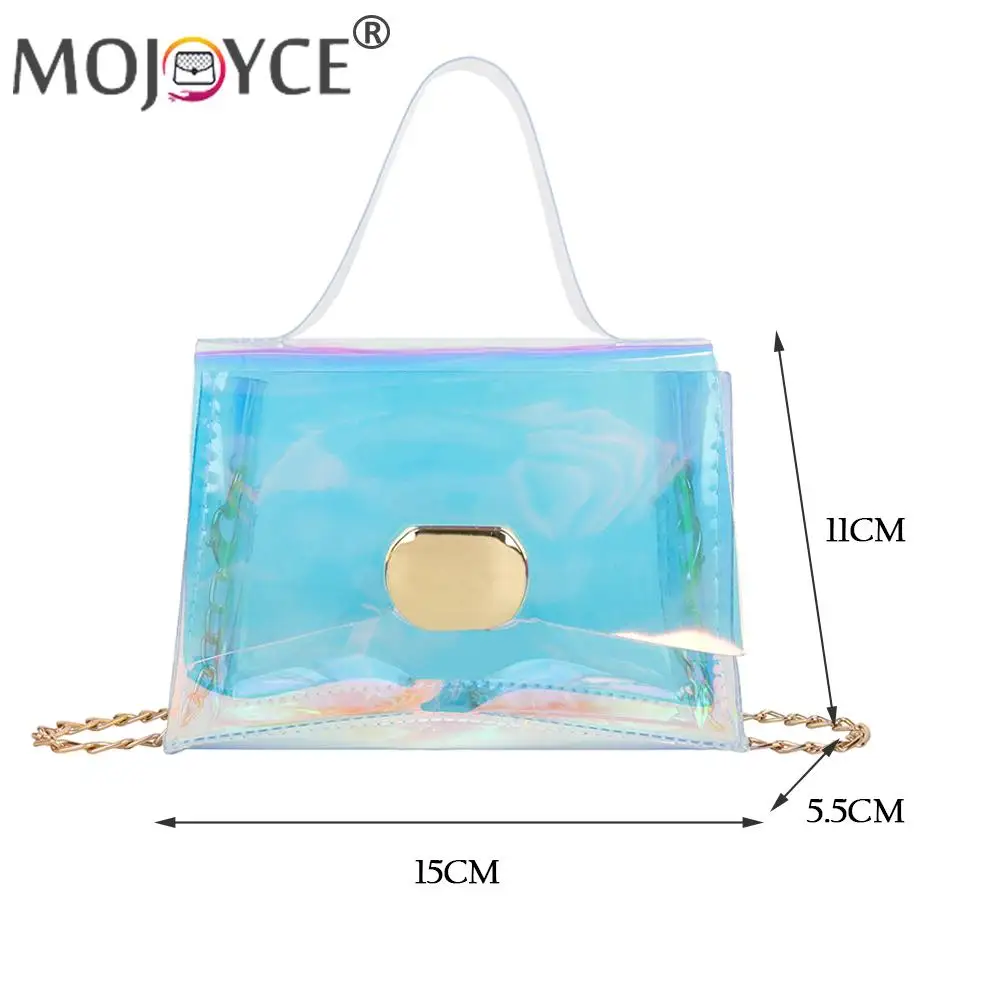 Women Casual PVC Gradient Color Flap Handbag Fashion Transparent Mini Shoulder Crossbody Bags Portable Travel Thin Chain Purse 
Women Casual PVC Gradient Color Flap Handbag Fashion Transparent Mini Shoulder Crossbody Bags Portable Travel Thin Chain Purse