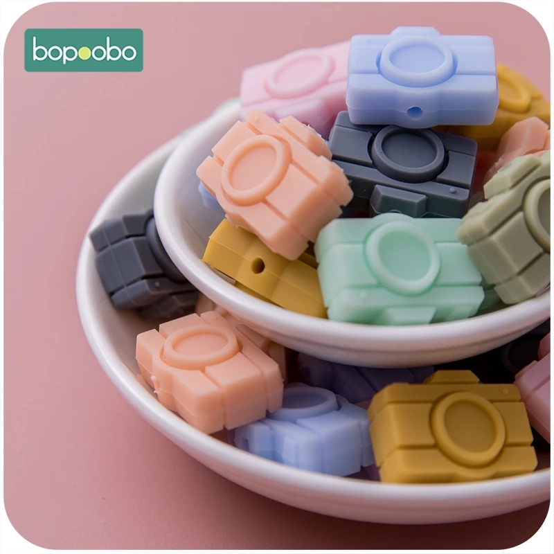 Фото Bopoobo 10 шт. жевательные бусины для прорезывания зубов в форме грызунов детских