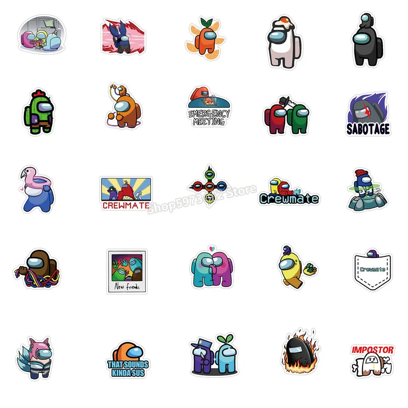 New Game Among Us Stikers Not Repeating Trolley Case Motorcycle Helmet Decorative Waterproof Sticker Children Toys Birthday Gift
New Game Among Us Stikers Not Repeating Trolley Case Motorcycle Helmet Decorative Waterproof Sticker Children Toys Birthday Gift