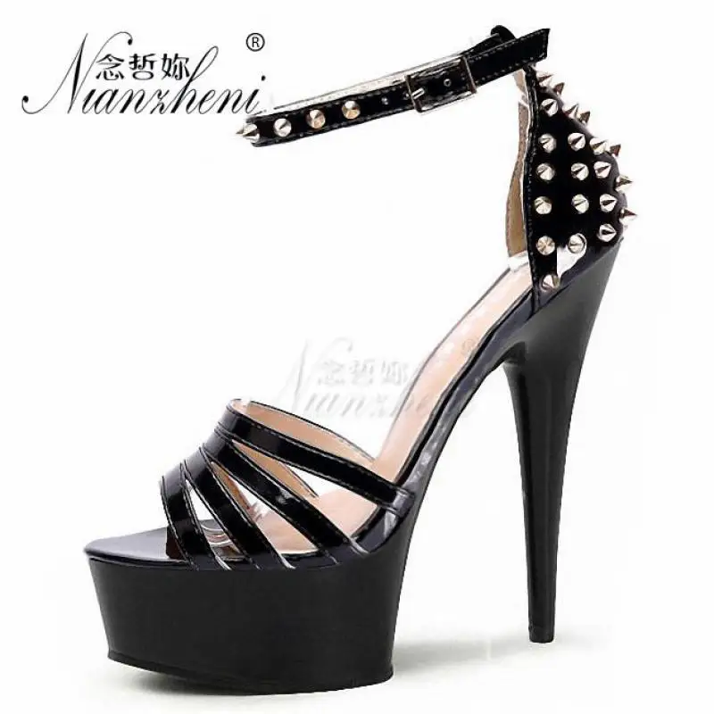 6 Inches High heels Rivet Stripper heels Stage Show Sxey Nightclub Models Party Pole dance shoes Full dress Mature Elegant Rome
6 Inches High heels Rivet Stripper heels Stage Show Sxey Nightclub Models Party Pole dance shoes Full dress Mature Elegant Rome