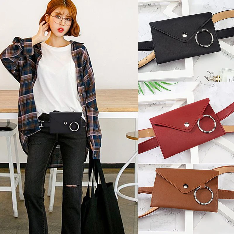 1 Pcs Fanny Pack Women Belt Bag PU Leather Waist Bags Ring Decor Adjustable Purse Bag -OPK
1 Pcs Fanny Pack Women Belt Bag PU Leather Waist Bags Ring Decor Adjustable Purse Bag -OPK