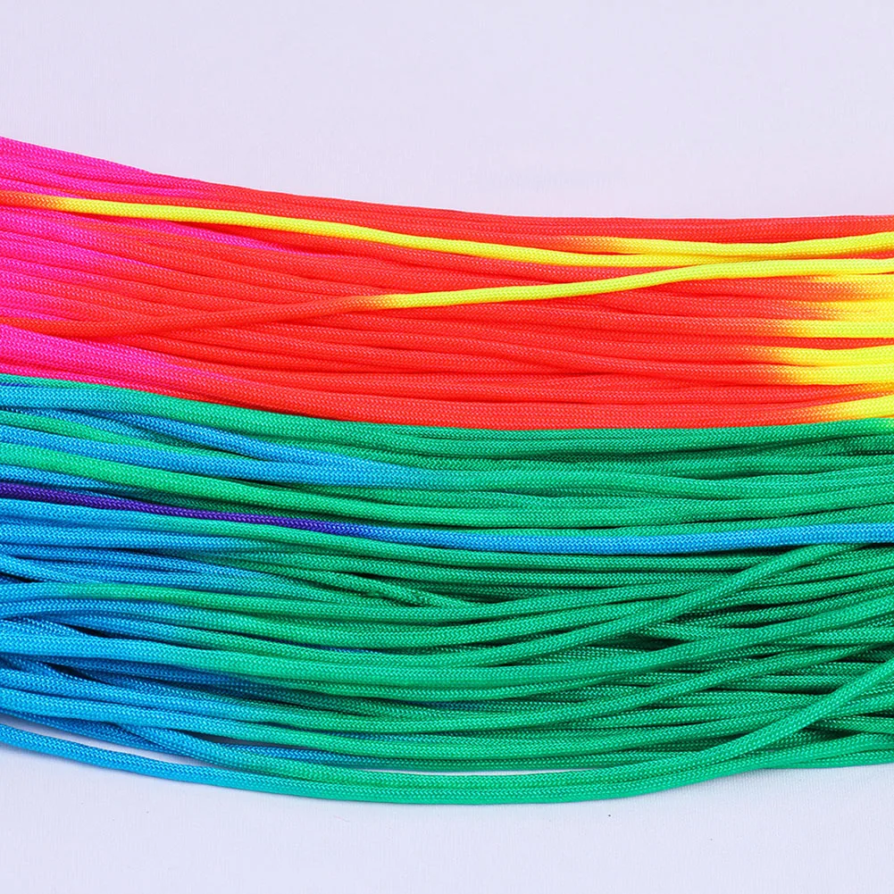 10M Rainbow Paracord Rope Cuerda Escalada 7 Strand Parachute Cord Lanyard Outdoor Climbing Camping Survival Tent Bracelet
10M Rainbow Paracord Rope Cuerda Escalada 7 Strand Parachute Cord Lanyard Outdoor Climbing Camping Survival Tent Bracelet