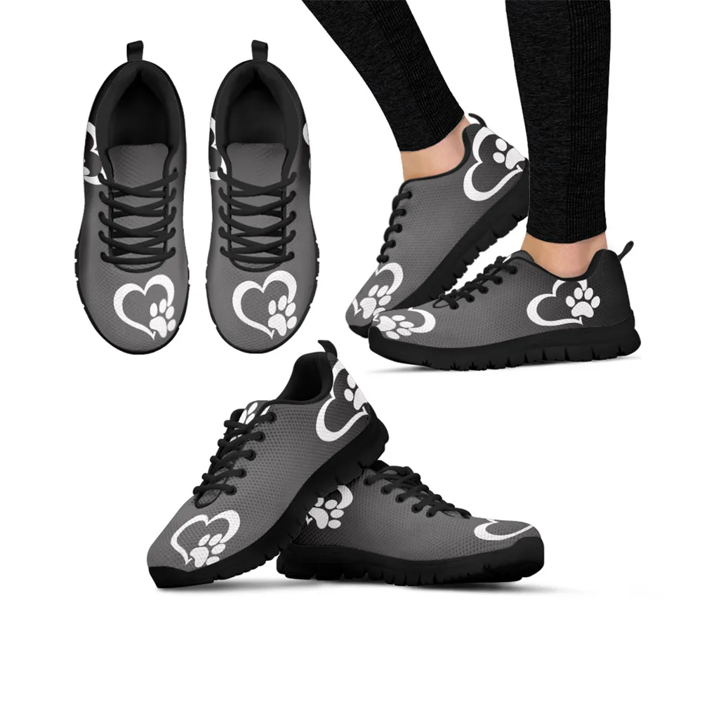 HYCOOL Women Men Casual Fashion Running Shoes Grey Dog Paw With Heart 3D Printed Mesh Up Lightweight Basketball Sneaker Footwear
HYCOOL Women Men Casual Fashion Running Shoes Grey Dog Paw With Heart 3D Printed Mesh Up Lightweight Basketball Sneaker Footwear