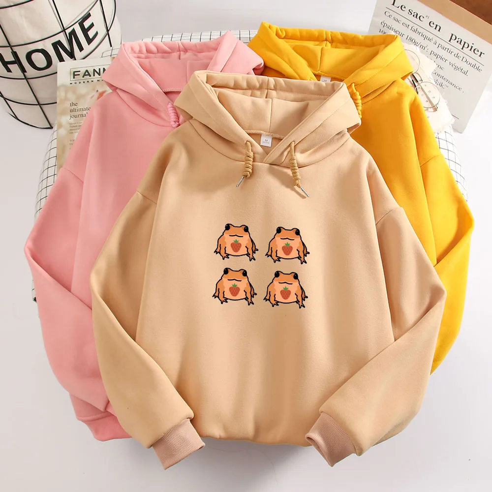 Frog Hoodie Harajuku Printed Pullover Plus Size Sweatshirt Long Sleeve Warm Hoodies for Women Kawaii Graphic Fashion Clothes
Frog Hoodie Harajuku Printed Pullover Plus Size Sweatshirt Long Sleeve Warm Hoodies for Women Kawaii Graphic Fashion Clothes