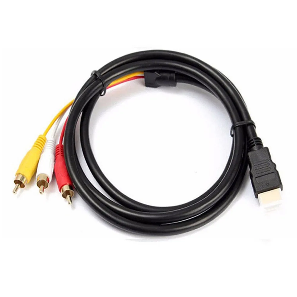 5 футов Видео Аудио AV компонент конвертер адаптер кабель HDMI-Совместимость с 3-RCA