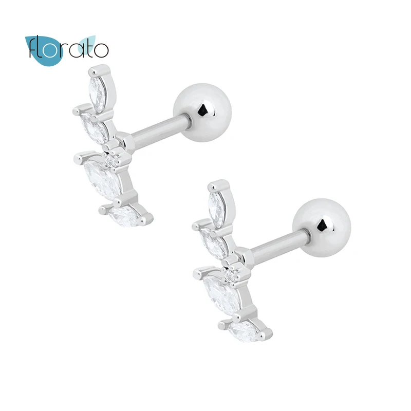 925 Silver Ear Needle Zircon Earring Luxury Bling Irregular Aretes Stud Earrings For Girls Ladies Fashion Fine Jewelry Accessory
925 Silver Ear Needle Zircon Earring Luxury Bling Irregular Aretes Stud Earrings For Girls Ladies Fashion Fine Jewelry Accessory