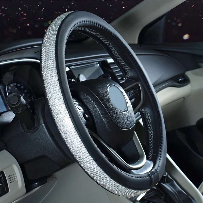 Thread Steering Wheel Cover Car For Girls Ladies Interior Protector Auto Rhinestone
Thread Steering Wheel Cover Car For Girls Ladies Interior Protector Auto Rhinestone