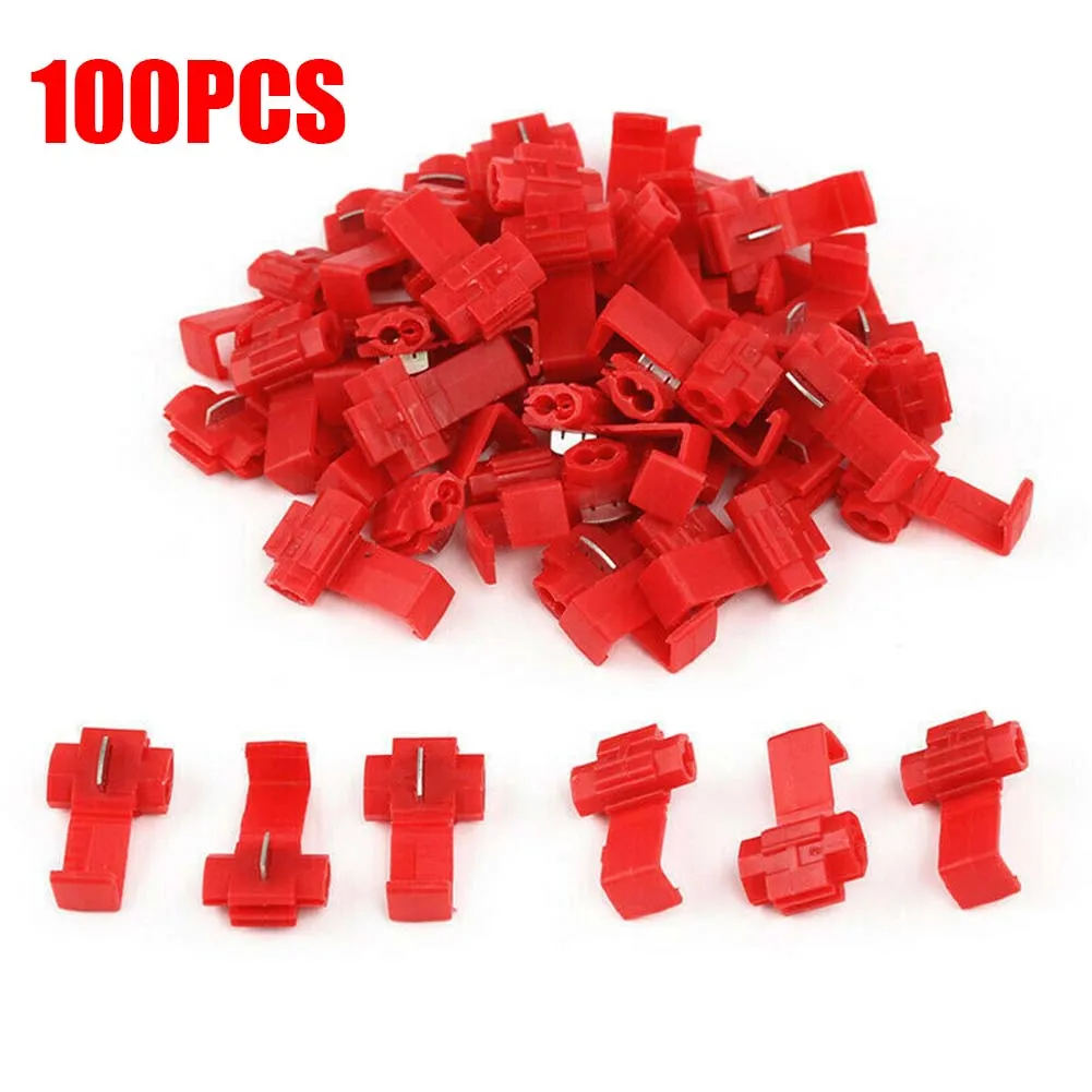 100Pcs Lock Electric Wire Cable Connectors Quick Splice Terminals Crimp Electrical Cable Connectors Red quick connector terminal
100Pcs Lock Electric Wire Cable Connectors Quick Splice Terminals Crimp Electrical Cable Connectors Red quick connector terminal