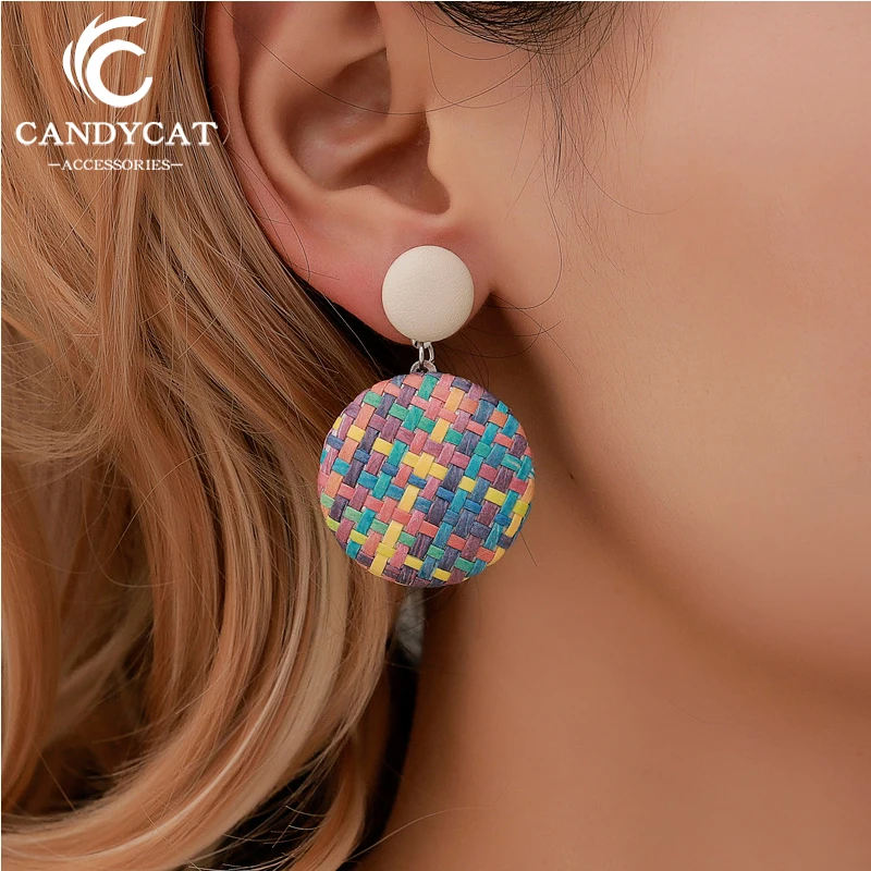 Bohemia Vintage Button Drop Earrings For Women 2019 Statement Weave Grass Round Dangle Earrings Boho Fashion Jewelry Gifts
Bohemia Vintage Button Drop Earrings For Women 2019 Statement Weave Grass Round Dangle Earrings Boho Fashion Jewelry Gifts