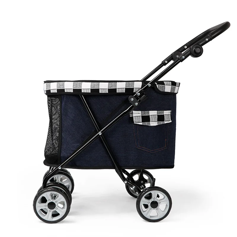 Pet stroller Teddy puppy dog out stroller small cat foldable stroller light dog walking supplies
Pet stroller Teddy puppy dog out stroller small cat foldable stroller light dog walking supplies