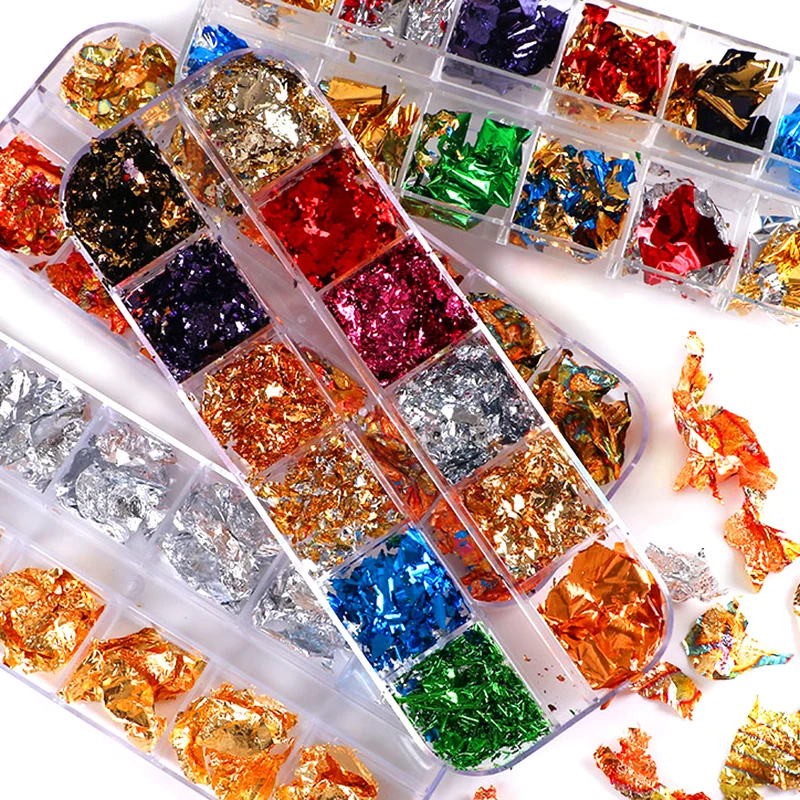 1 Box Gold Foil Paper Nail Art Sticker 3D Glitter DIY Manicure UV Gel Polish Nail Decoration Designer Irregular Aluminum Set
1 Box Gold Foil Paper Nail Art Sticker 3D Glitter DIY Manicure UV Gel Polish Nail Decoration Designer Irregular Aluminum Set