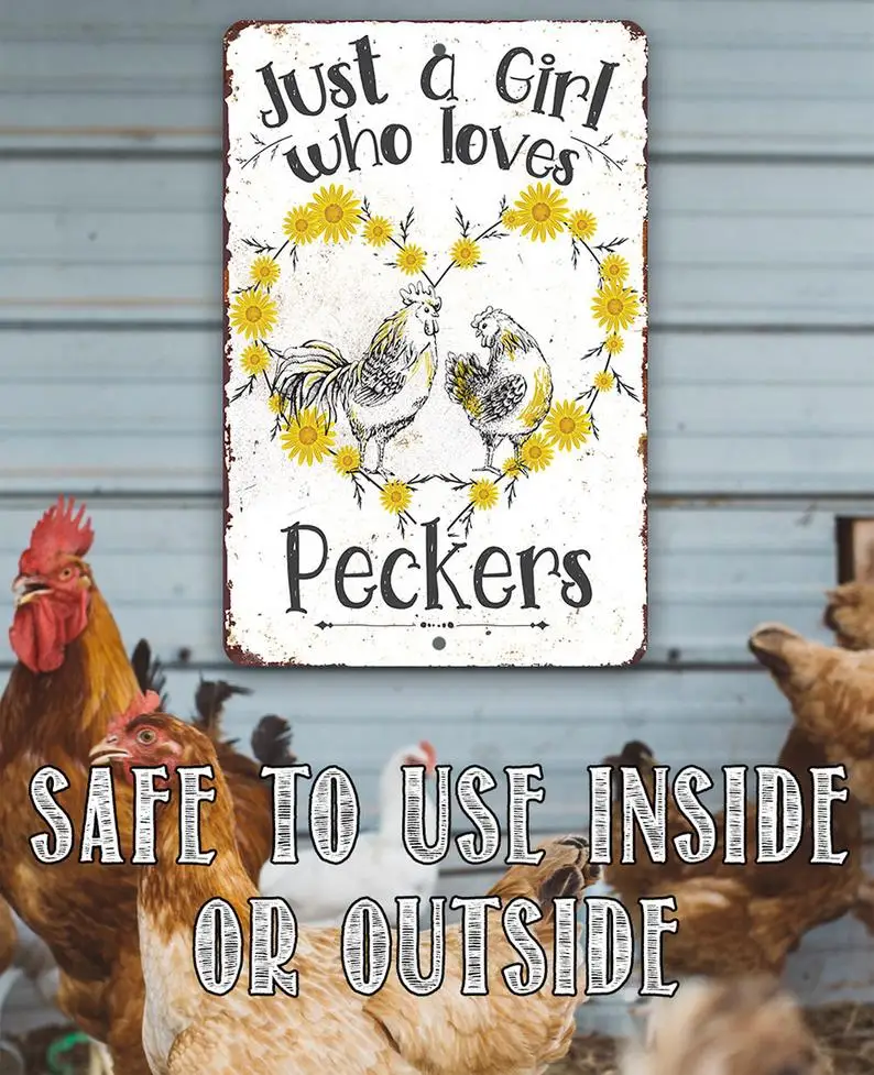 Just a girl in love tin sign metal decoration indoor/outdoor fun chicken farm decoration plaque
Just a girl in love tin sign metal decoration indoor/outdoor fun chicken farm decoration plaque