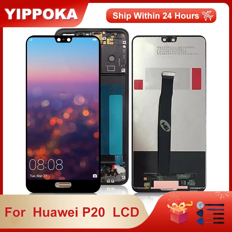 5.8" Original For Huawei P20 LCD Touch Screen Digitizer Replacement Parts For P20 Display LCD EML-L09C L29C AL00 TL00
5.8" Original For Huawei P20 LCD Touch Screen Digitizer Replacement Parts For P20 Display LCD EML-L09C L29C AL00 TL00
