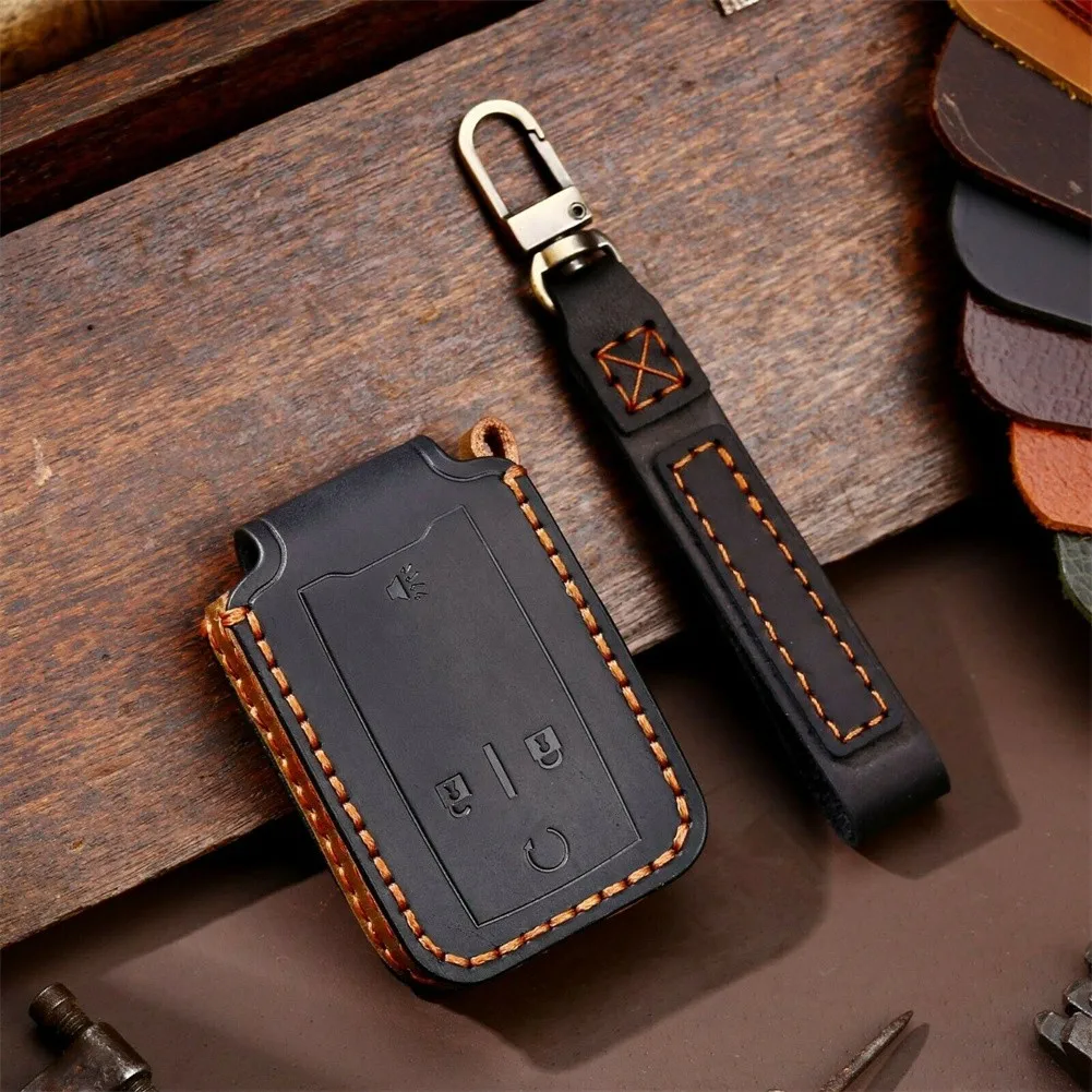 4 Buttons Leather Smart Key Fob Cover Case Holder For GMC Sierra Canyon Yukon Fit For 2014-2017 GMC Canyon
4 Buttons Leather Smart Key Fob Cover Case Holder For GMC Sierra Canyon Yukon Fit For 2014-2017 GMC Canyon