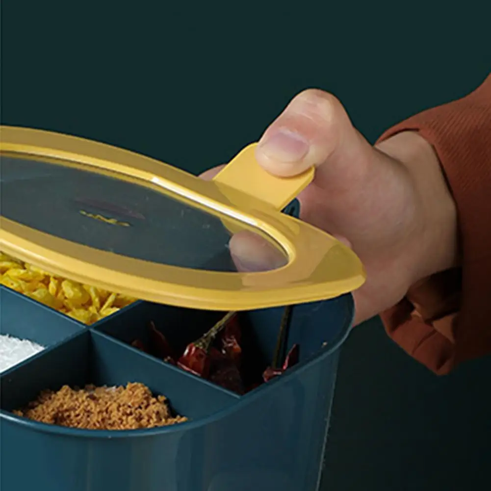 Multi-part Salt Tank Seasoning Box Dispenser with 4 Spoons Kitchen Condiment Jar
Multi-part Salt Tank Seasoning Box Dispenser with 4 Spoons Kitchen Condiment Jar