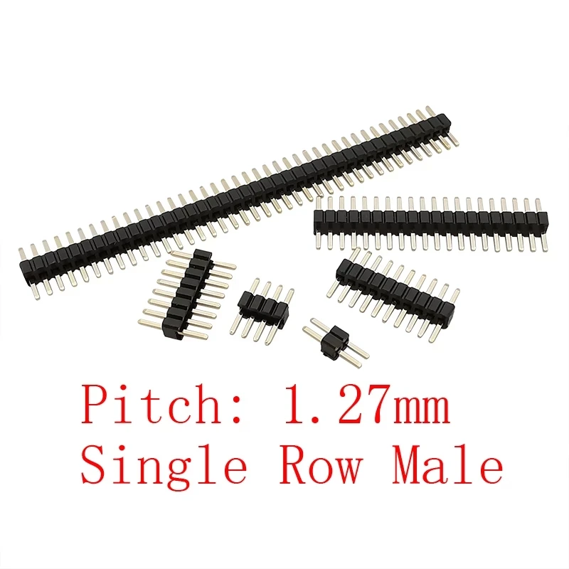 10Pcs/lot 1.27 mm Pitch Pinheader Plug 2P~50Pin Straight Pin 1.27mm Pin Header Single Row Male Breakaway PCB Board Connector
10Pcs/lot 1.27 mm Pitch Pinheader Plug 2P~50Pin Straight Pin 1.27mm Pin Header Single Row Male Breakaway PCB Board Connector