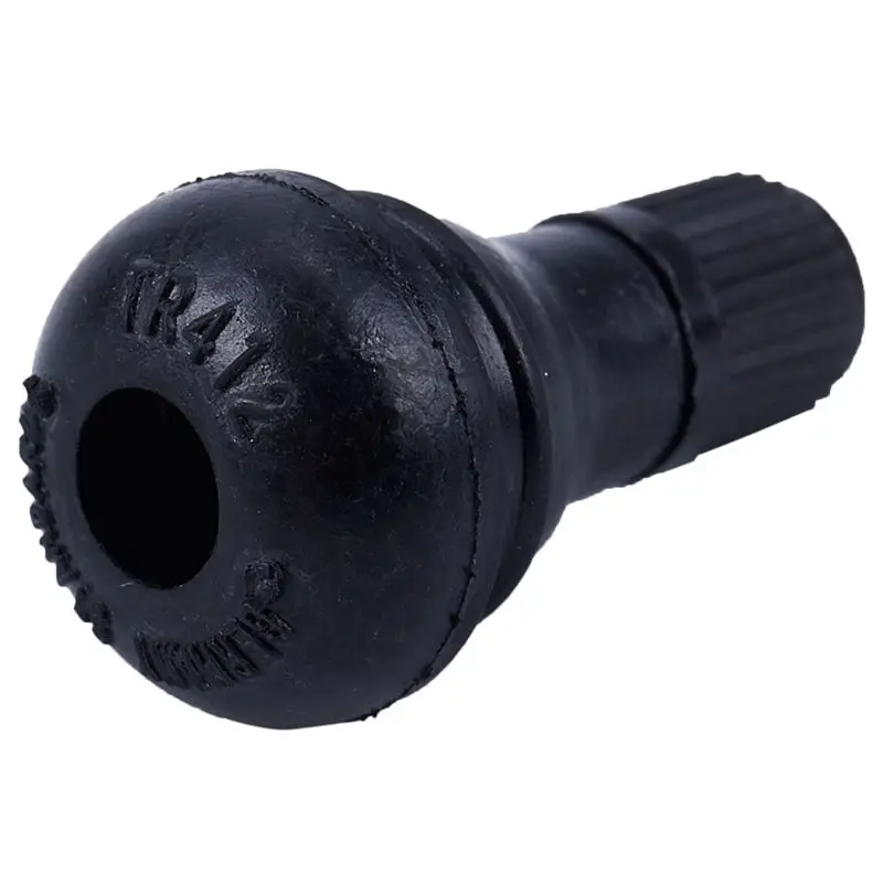 Snap-In Short Black Rubber Valve Stem (TR412) 8-Pack for Tubeless 11.5mm Rim Holes on Standard Vehicle Tires,black
Snap-In Short Black Rubber Valve Stem (TR412) 8-Pack for Tubeless 11.5mm Rim Holes on Standard Vehicle Tires,black