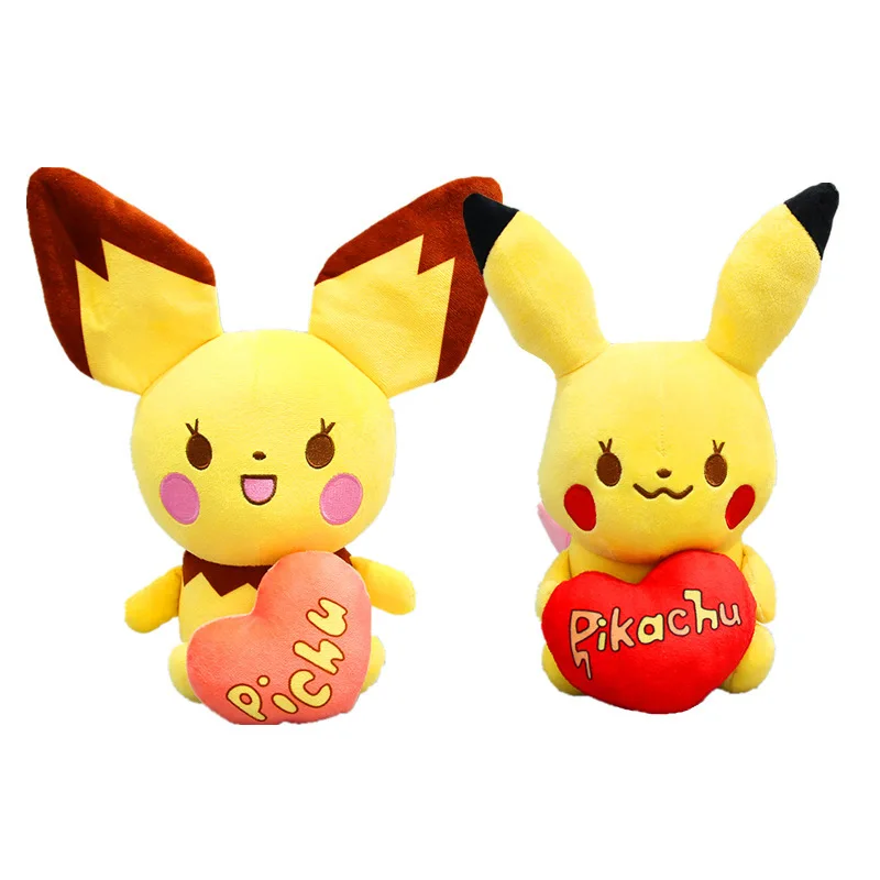 Плюшевая игрушка-Зверюшка с покемоном, удерживающая любовь, Пикачу, Raichu, милая плюшевая кукла для детей, подарок 20 см
Плюшевая игрушка-Зверюшка с покемоном, удерживающая любовь, Пикачу, Raichu, милая плюшевая кукла для детей, подарок 20 см