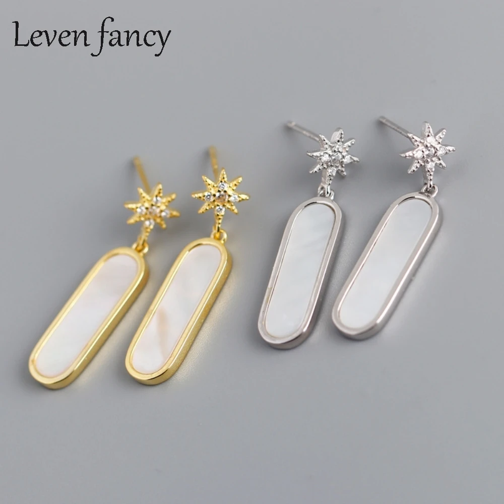 Light Luxury Gold White Mother of Pearl Abalone Shell Drop Earrings Ins Fashion OL CZ Star 925 Sterling Silver Dangle Earrings
Light Luxury Gold White Mother of Pearl Abalone Shell Drop Earrings Ins Fashion OL CZ Star 925 Sterling Silver Dangle Earrings
