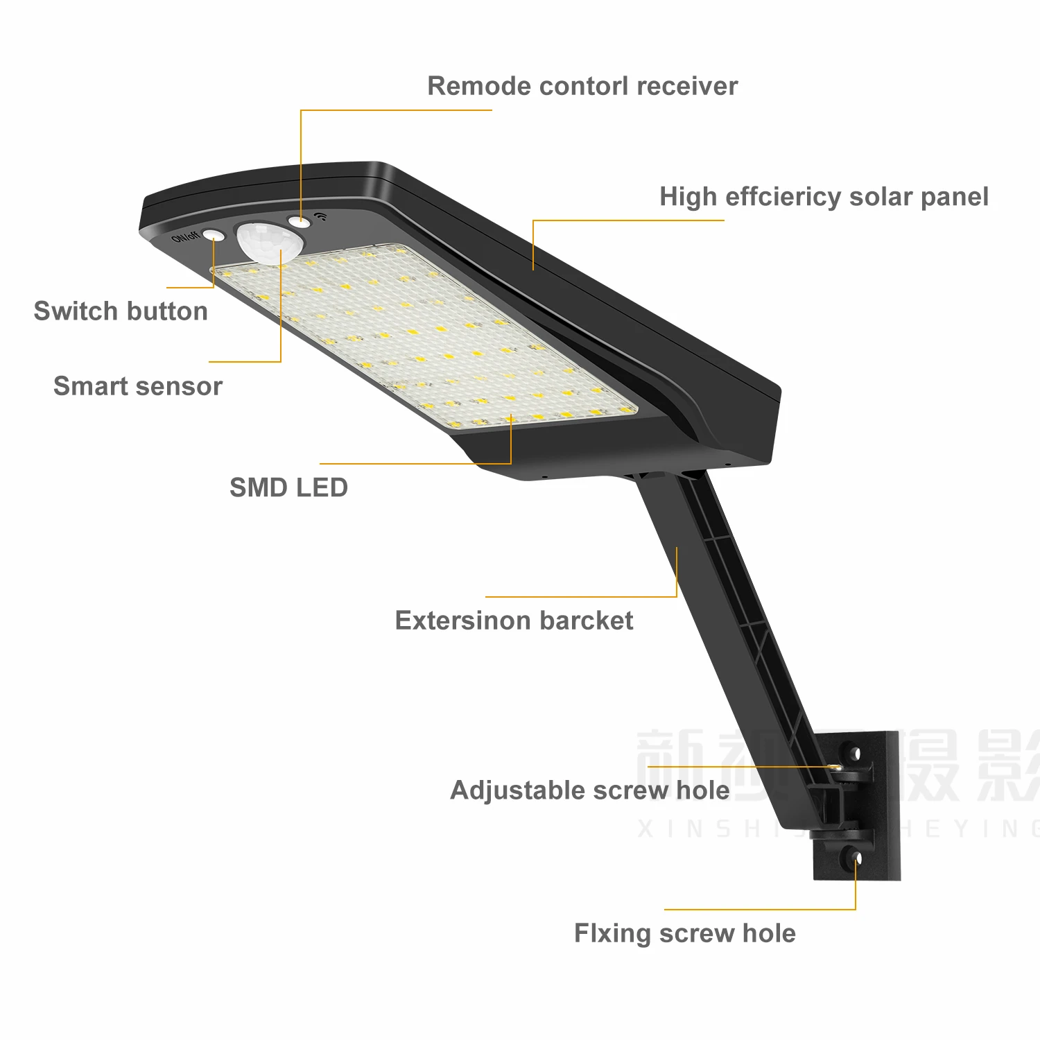 56 Led Solar-Light Garden Lamp Remote-Control Pir-Motion-Sensor Wall IP65 Waterproof Outdoor Wall lights
56 Led Solar-Light Garden Lamp Remote-Control Pir-Motion-Sensor Wall IP65 Waterproof Outdoor Wall lights